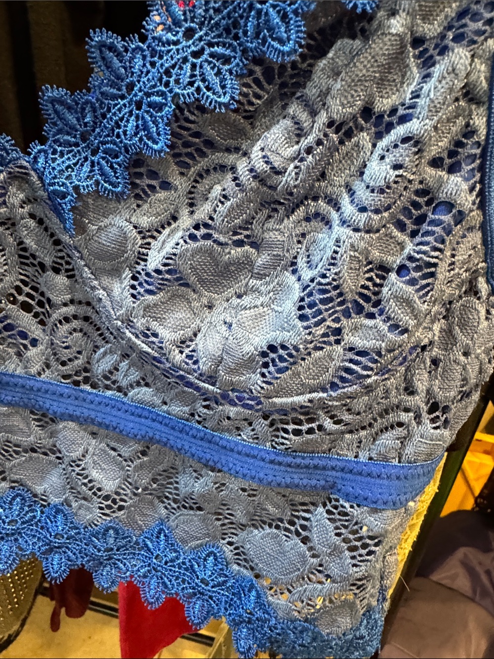 Blue Lace Bralette - Women Intimates & Sleepwear - Picture 4 of 5